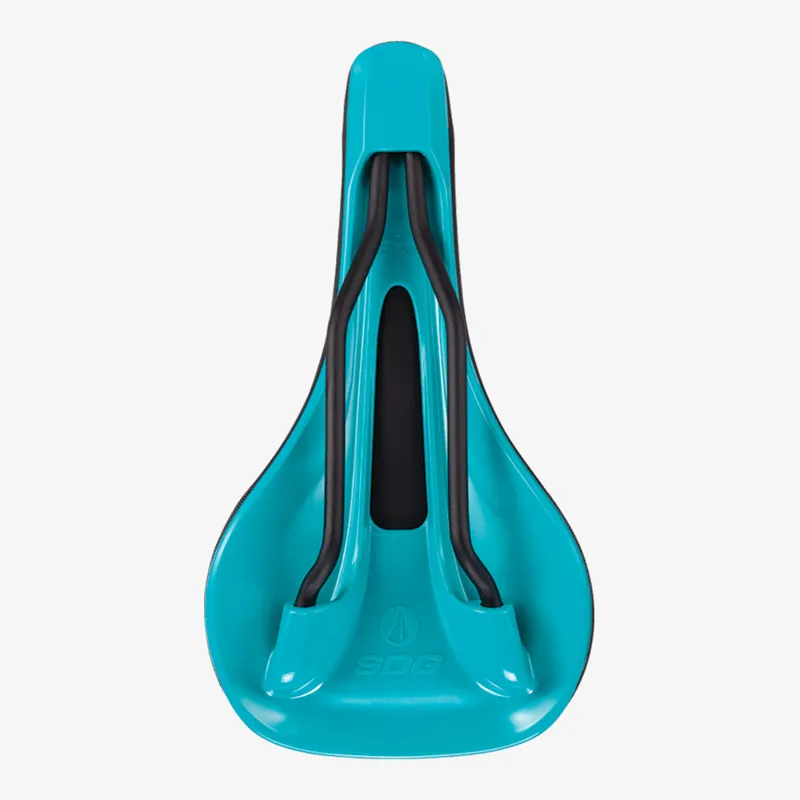 SDG Bel Air V3 Max Lux-Alloy Saddle - Black/ Turquoise-3