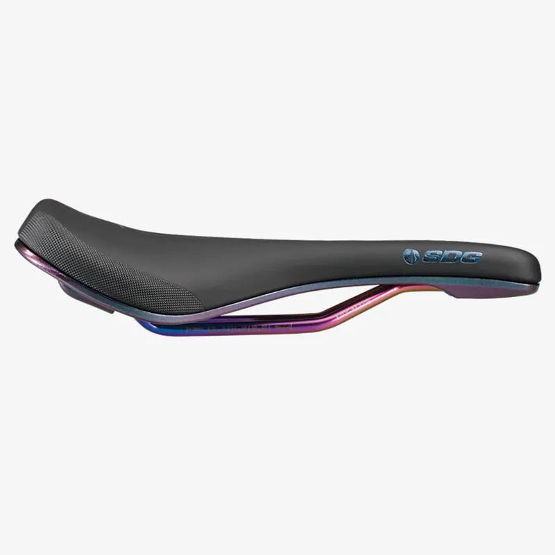 SDG Bel Air V3 Max Lux-Alloy Bicycle Saddle - Black/Oil Slick-2