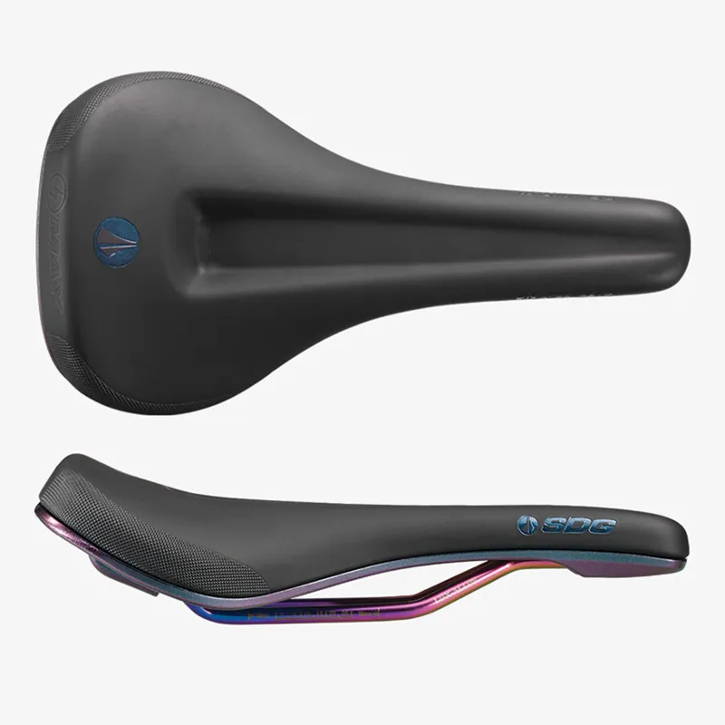 SDG Bel Air V3 Max Lux-Alloy Bicycle Saddle - Black/Oil Slick