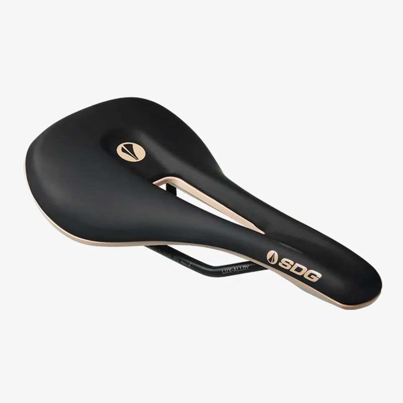 SDG Bel Air V3 Overland Lux-Alloy Bicycle Saddle - Black/Tan-4