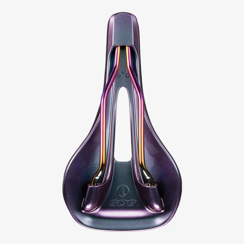 SDG Bel Air V3 Overland Lux-Alloy Bicycle Saddle - Black/Oil Slick-3