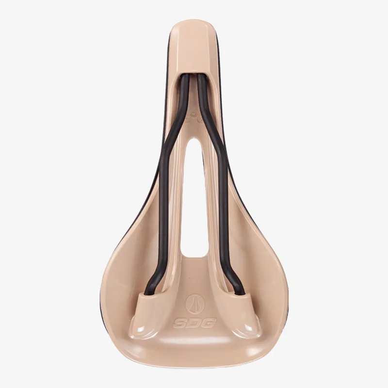 SDG Bel Air V3 Overland Lux-Alloy Bicycle Saddle - Black/Tan-3