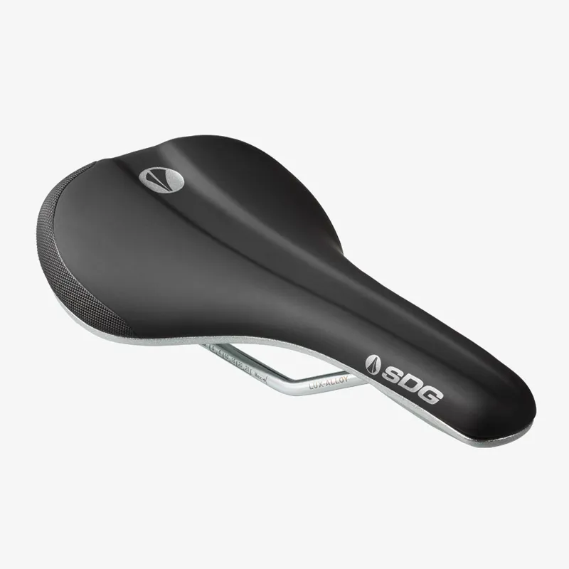 SDG Bel Air V3 Galaxic Lux-Alloy Bicycle Saddle - Black/Silver-5