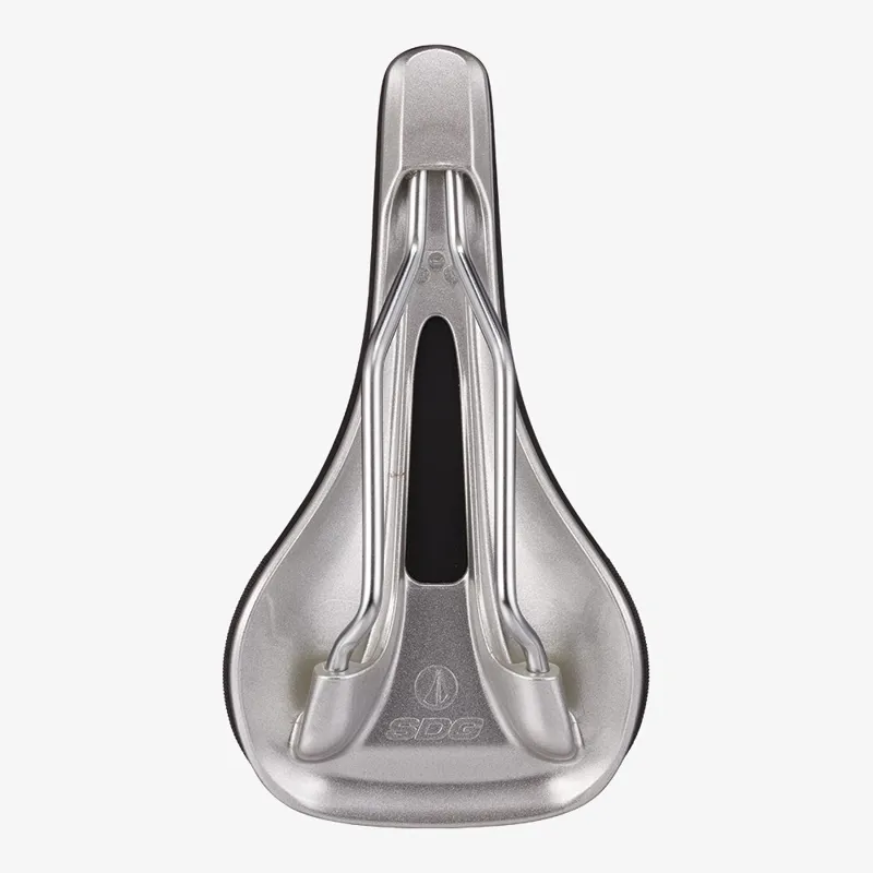 SDG Bel Air V3 Galaxic Lux-Alloy Bicycle Saddle - Black/Silver-3