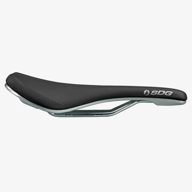 SDG Bel Air V3 Galaxic Lux-Alloy Bicycle Saddle - Black/Silver-2