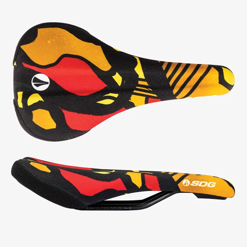 SDG Bel Air V3 Lux-Alloy Terra Firma Bicycle Saddle - Haisie Orange