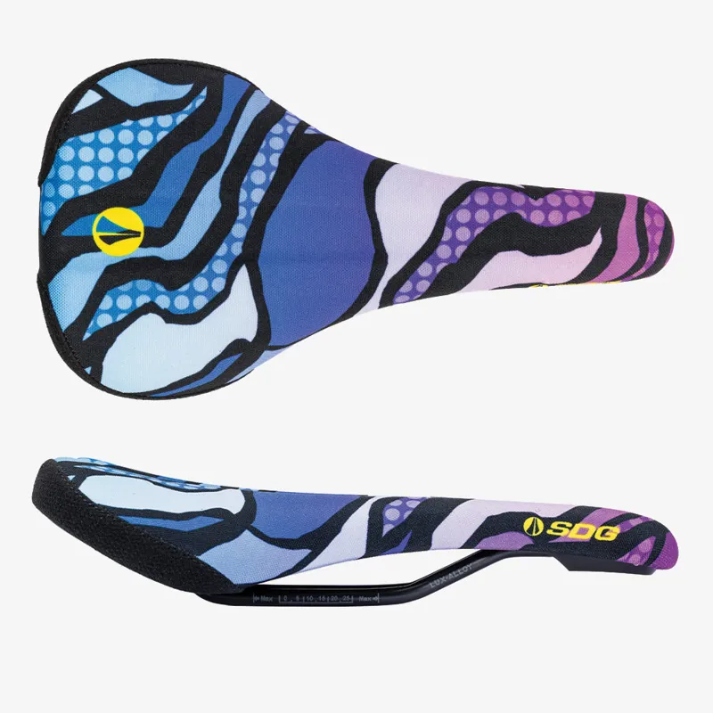 SDG Bel Air V3 Lux-Alloy Terra Firma Bicycle Saddle - Haisie Purple