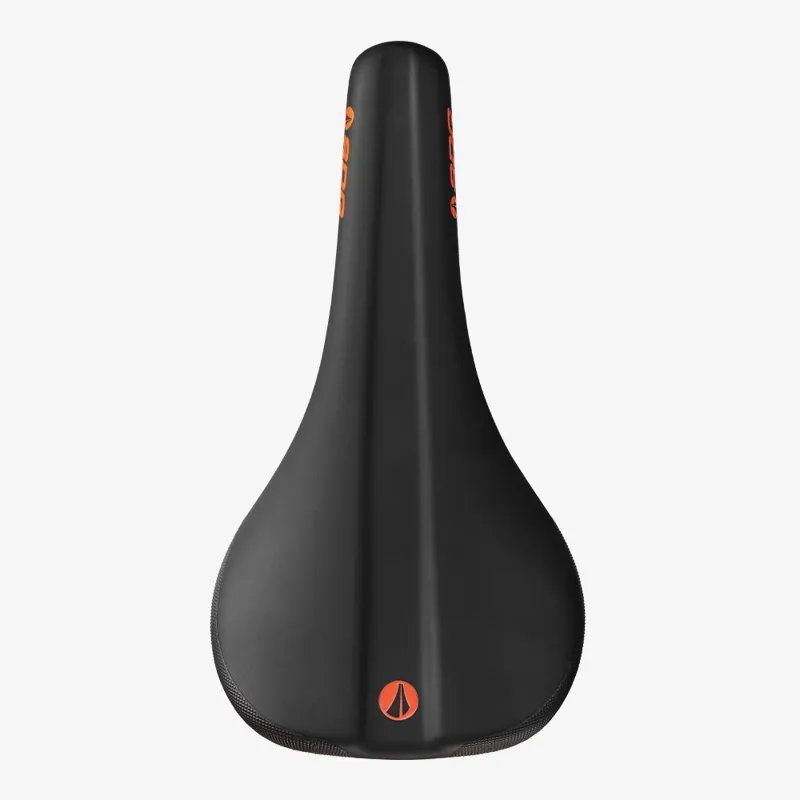 SDG Bel Air V2 Lux-Alloy Bicycle Saddle - Black / Orange-1