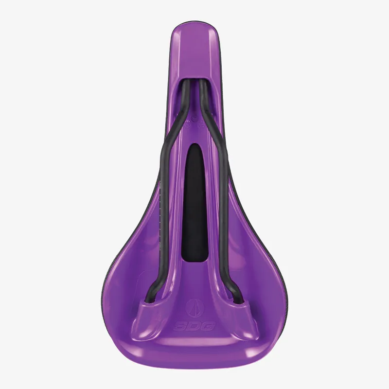SDG Bel Air V3 Lux-Alloy Bicycle Saddle - Black / Purple-3