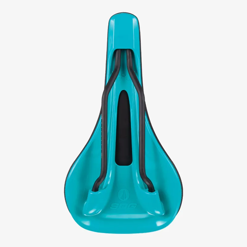 SDG Bel Air V3 Lux-Alloy Bicycle Saddle - Black / Turquoise-3
