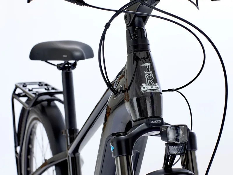 Raleigh Novus Hub Gear Electric Hybrid Bike - Onyx Black Gloss-1