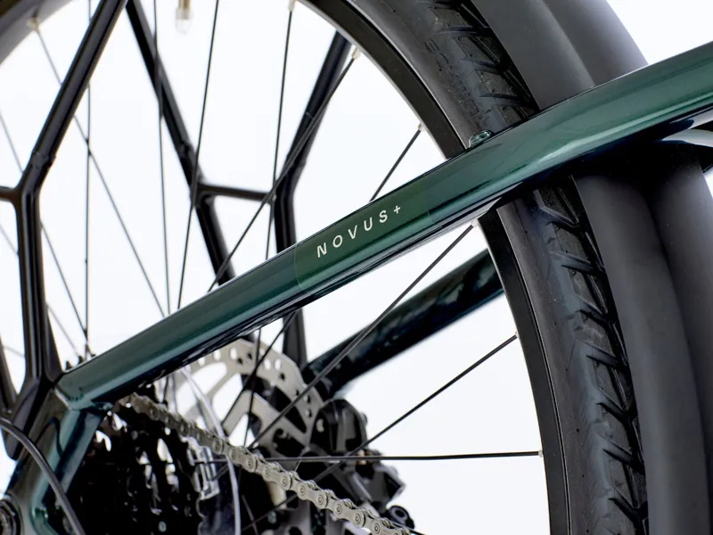 Raleigh Novus+ Derailleur Gear Electric Hybrid Bike - Olive Gloss-3