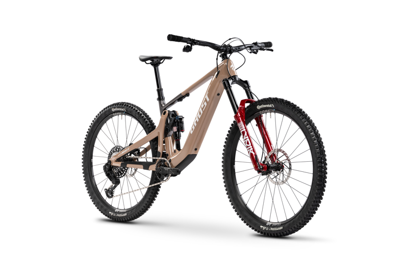 Ghost Path Riot CF Full Party Carbon Full-Suspension E-MTB - Dusty Rose-1