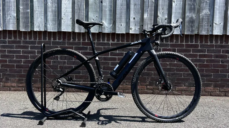 Sava E-Gravel Rear Hub Motor Electric Gravel/Road Bike - Black