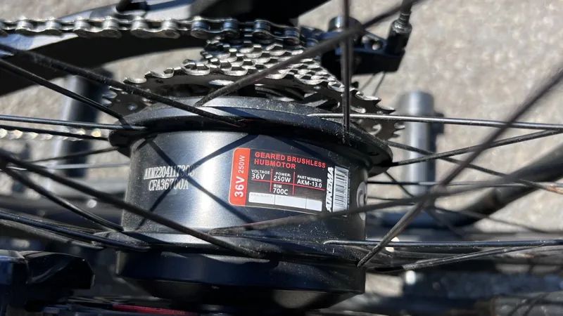 Sava E-Gravel Rear Hub Motor Electric Gravel/Road Bike - Black-12