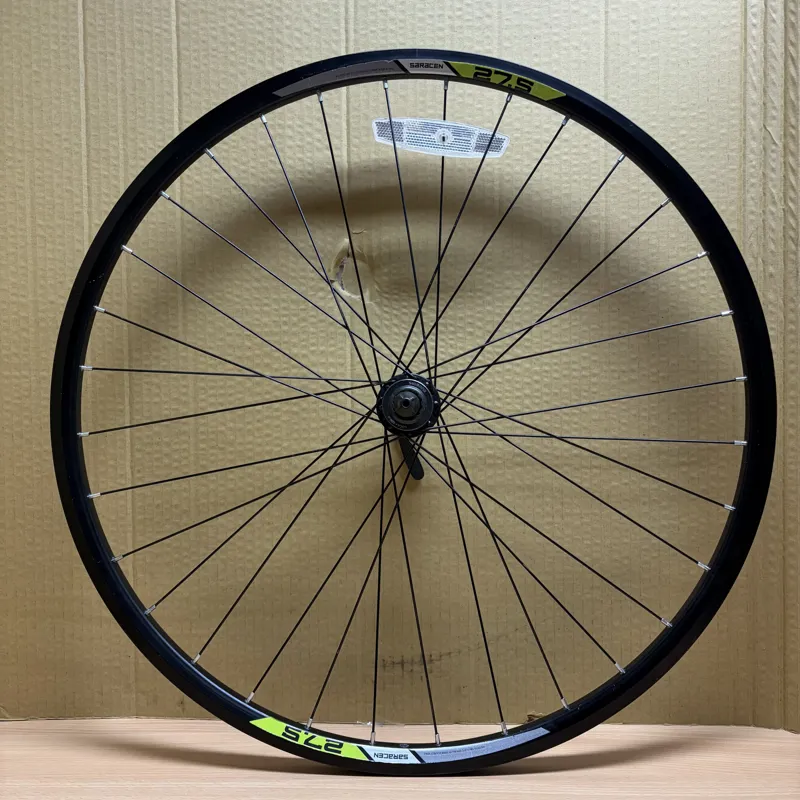 Saracen 27.5 Inch MTB Front Wheel - QR Centre Lock Disc 32H Shimano RM35 Hub-1