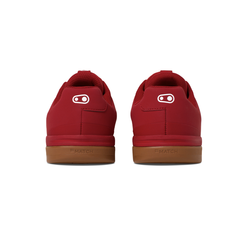 Crankbrothers Stamp Lace - Pump For Peace Flat Cycling Shoes - Red/Black-3