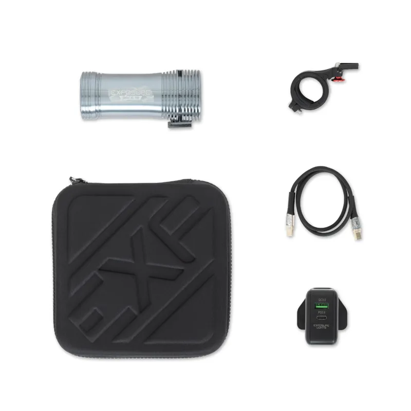 Exposure Race Mk19 Front Bike Light 2650lm - Gun Metal Black-4