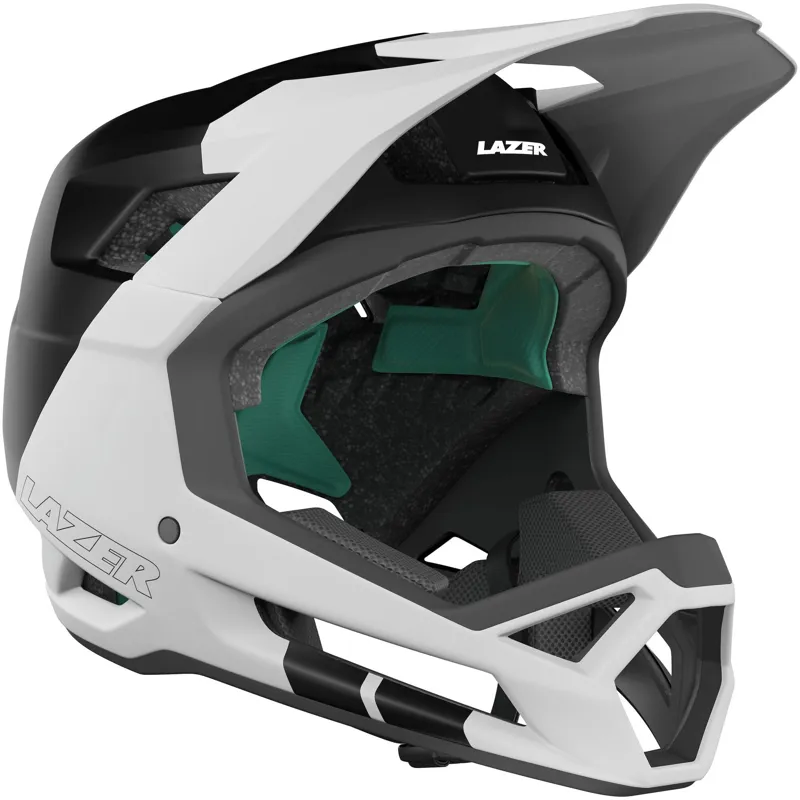 Lazer Cage KinetiCore Full Face MTB Helmet - Matt Black / White