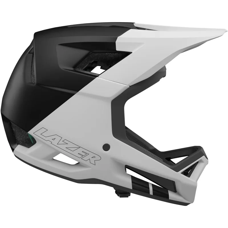 Lazer Cage KinetiCore Full Face MTB Helmet - Matt Black / White-1