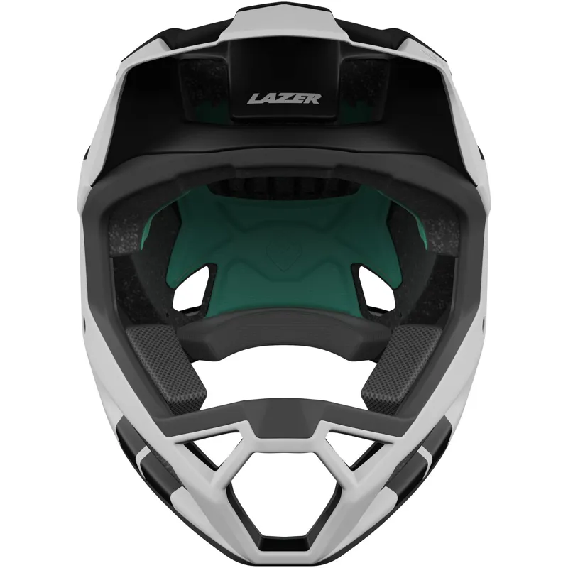 Lazer Cage KinetiCore Full Face MTB Helmet - Matt Black / White-2