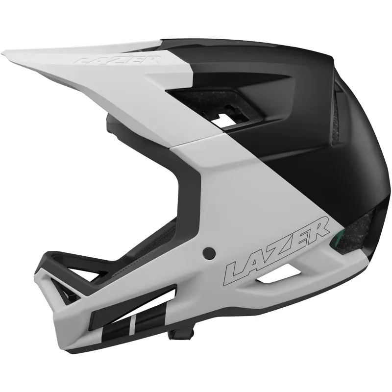 Lazer Cage KinetiCore Full Face MTB Helmet - Matt Black / White-3