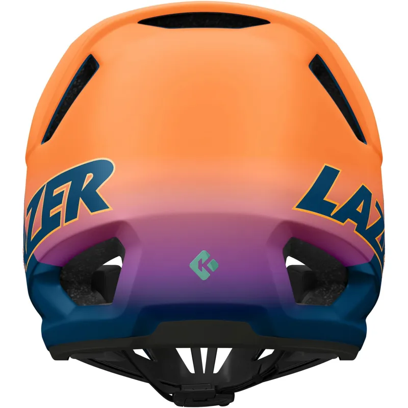 Lazer Cage KinetiCore Full Face MTB Helmet - Orange / Blue-5