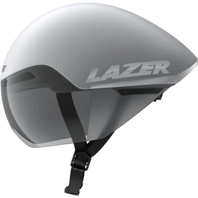 Lazer Victor KinetiCore Aero Road Cycling Helmet - White / Silver-2
