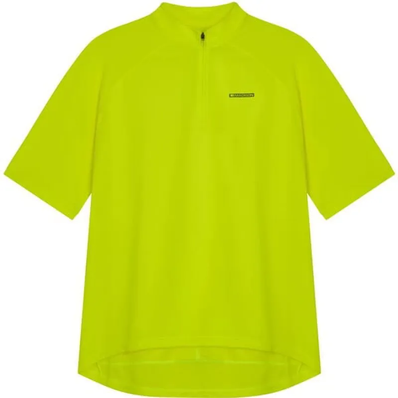 Madison Freewheel Mens Short Sleeve Cycling Jersey - Hi-Viz Yellow