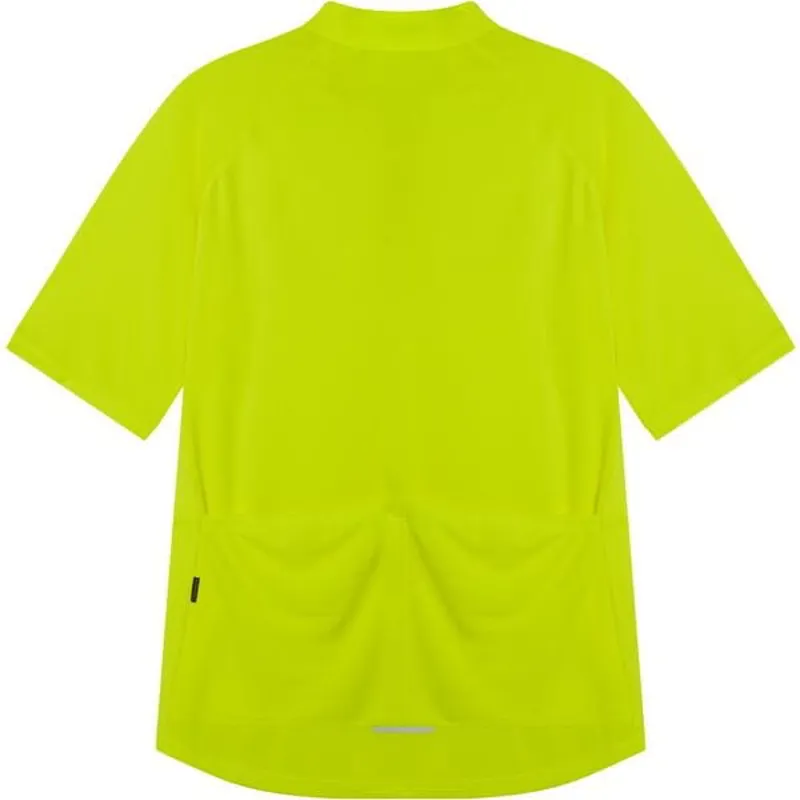 Madison Freewheel Mens Short Sleeve Cycling Jersey - Hi-Viz Yellow-1