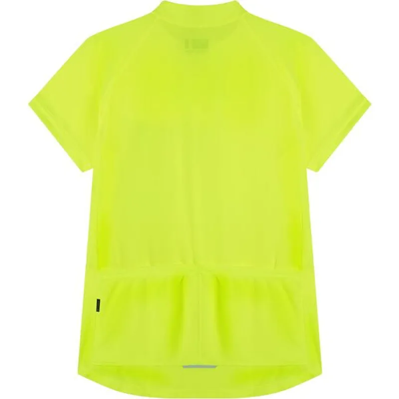 Madison Freewheel Womens Short Sleeve Cycling Jersey - Hi-Viz Yellow-1
