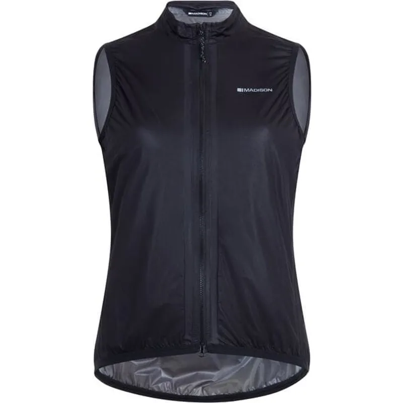 Madison Flux Womens Ultra Packable Waterproof Cycling Gilet - Black