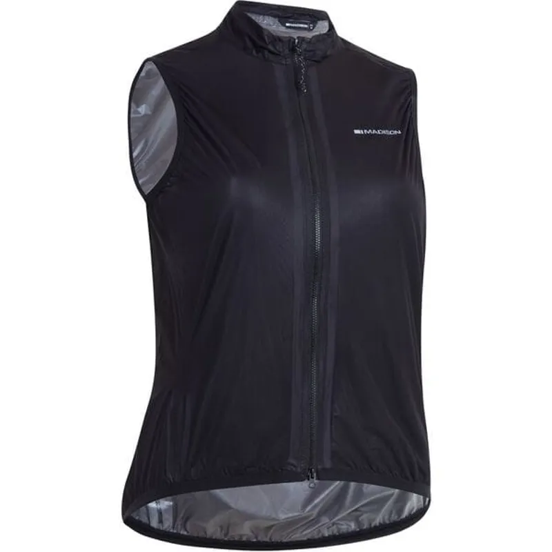Madison Flux Womens Ultra Packable Waterproof Cycling Gilet - Black-1