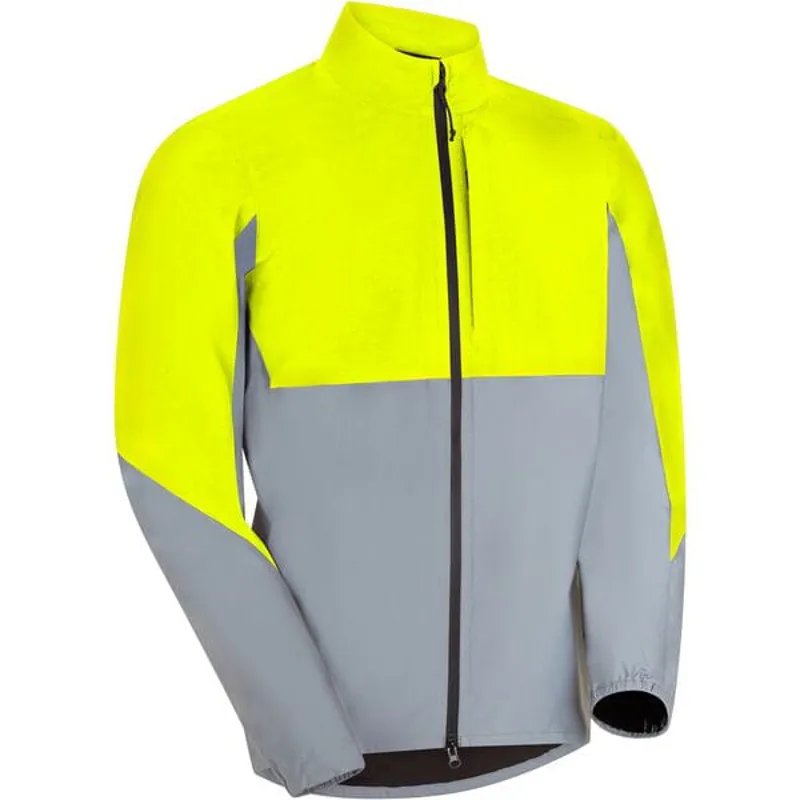 Stellar Ultra Reflective Mens Waterproof Cycling Jacket - Hi-Viz Yellow-1
