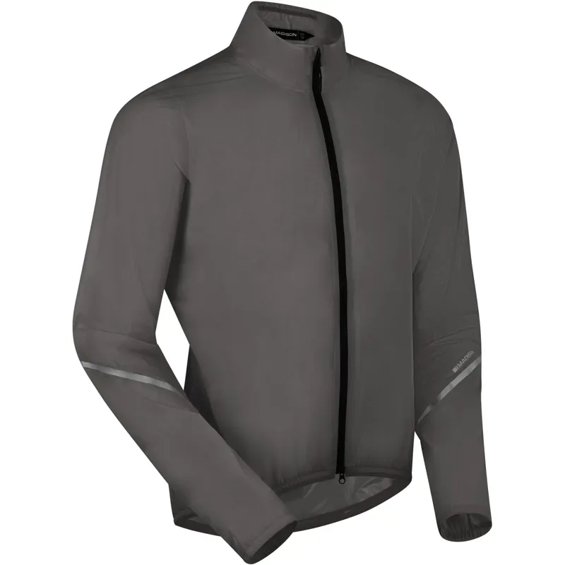 Madison Flux 2L Mens Ultra Packable Waterproof Cycling Jacket - Castle Grey-1