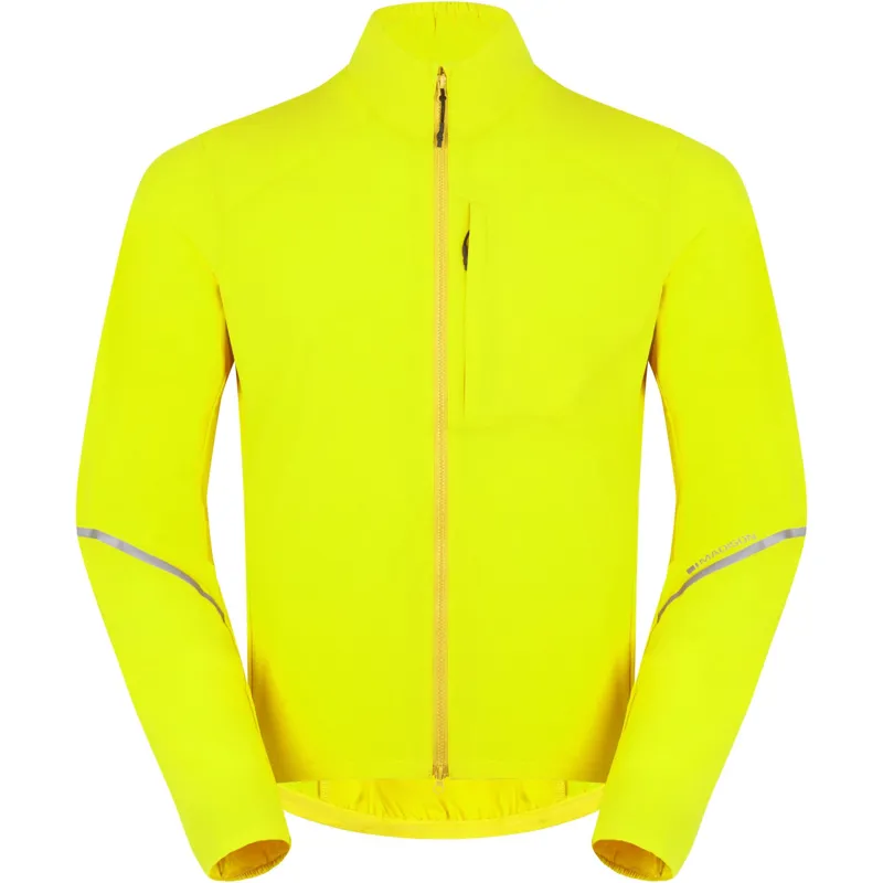 Madison Freewheel Mens Packable Wind Resistant Cycling Jacket - Hi-Viz Yellow