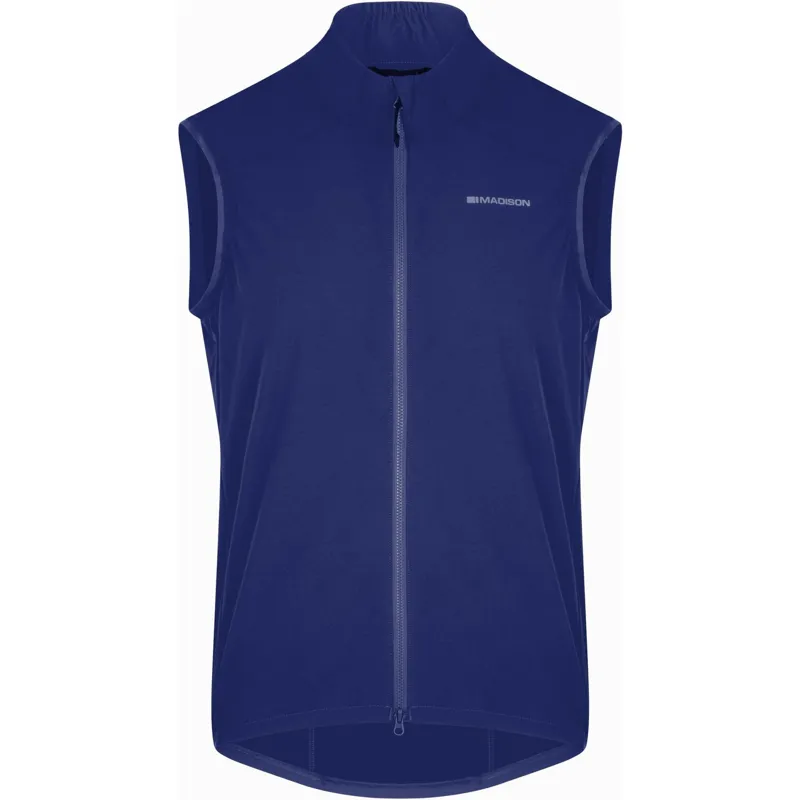 Madison Freewheel Mens Packable Wind Resistant Cycling Gilet - Ink Navy