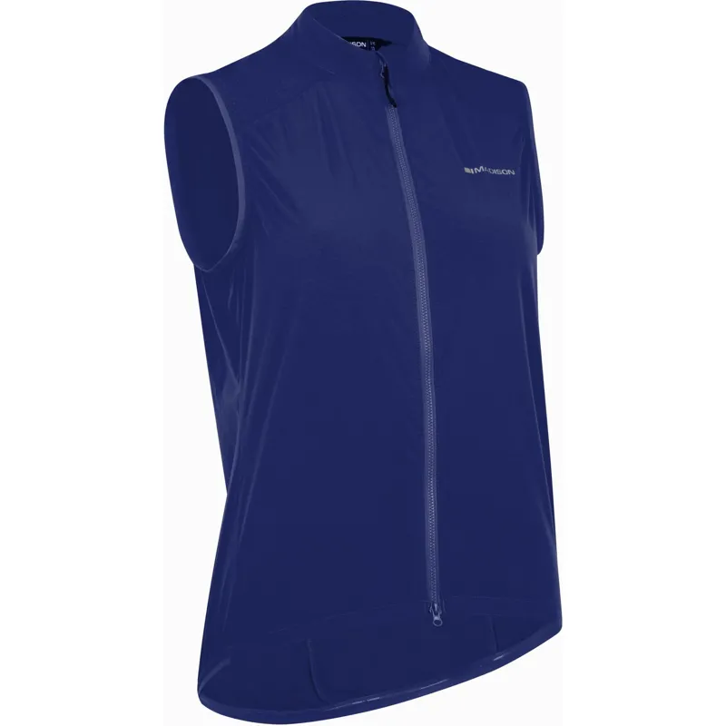Madison Freewheel Womens Packable Wind Resistant Cycling Gilet - Ink Navy-1