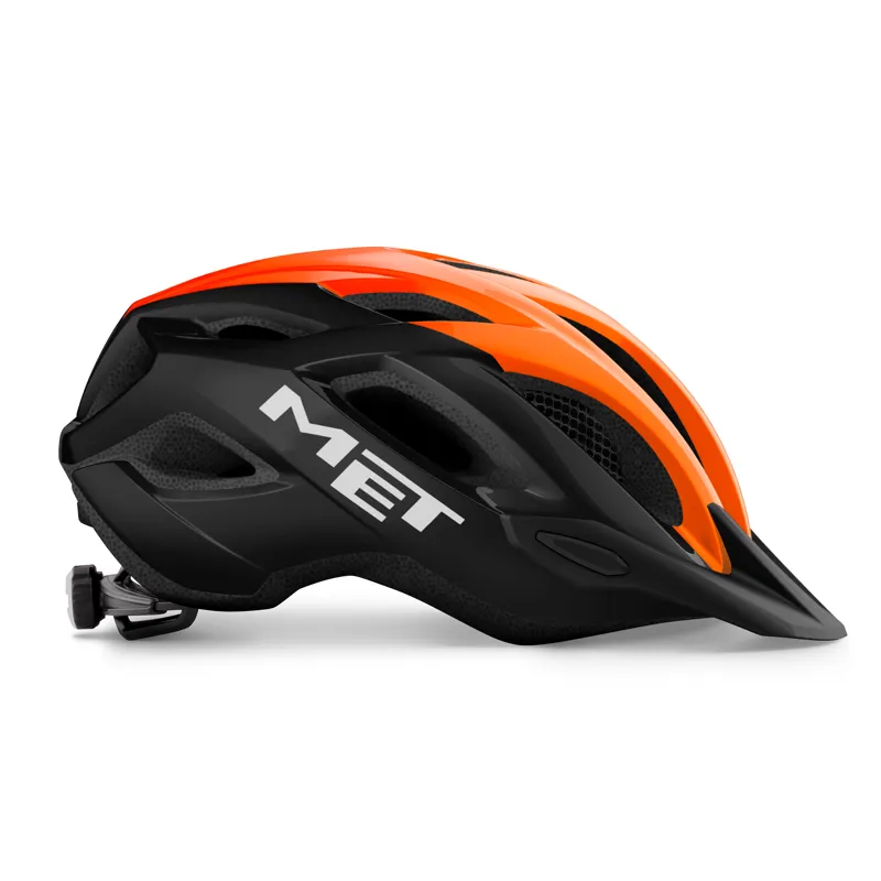 MET Crossover Commuter / MTB Helmet - Integrated LED - Black / Orange-1