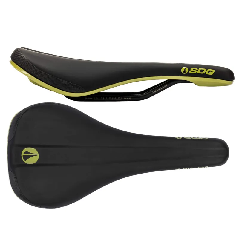 SDG Bel Air V3 Lux-Alloy Bicycle Saddle - Black / Olive