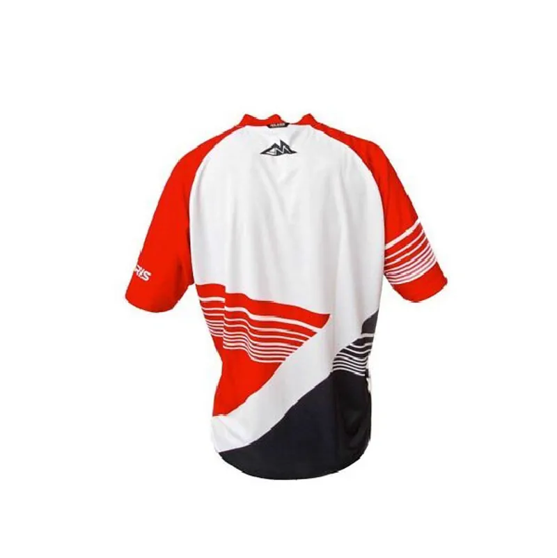 Polaris AM Gravity MTB Short Sleeve Jersey Large - Red/Black/White-1