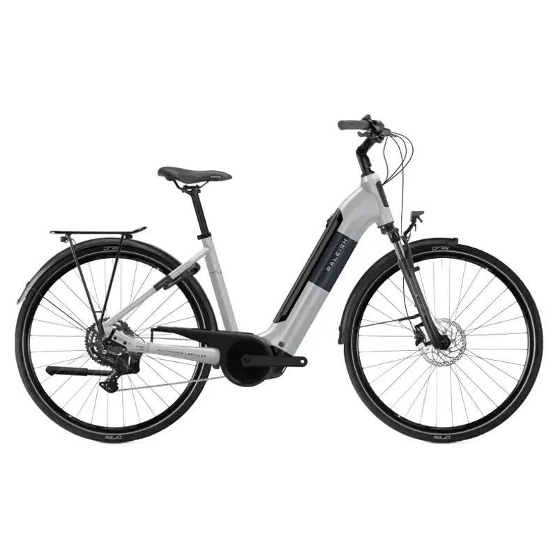 Raleigh Motus Low Step Derailleur Gear E-Hybrid Bike - Sparkling White