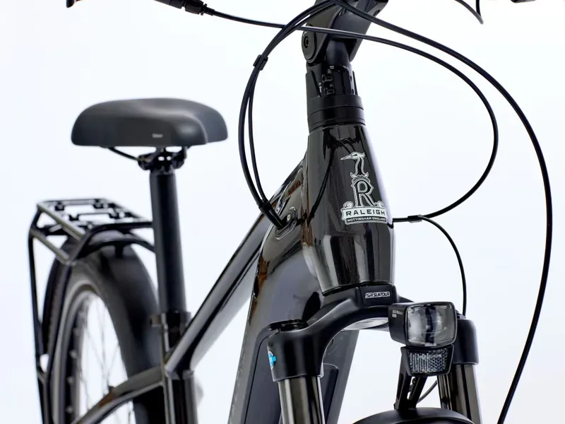 Raleigh Novus Crossbar Derailleur Gear E-Bike - Black-1
