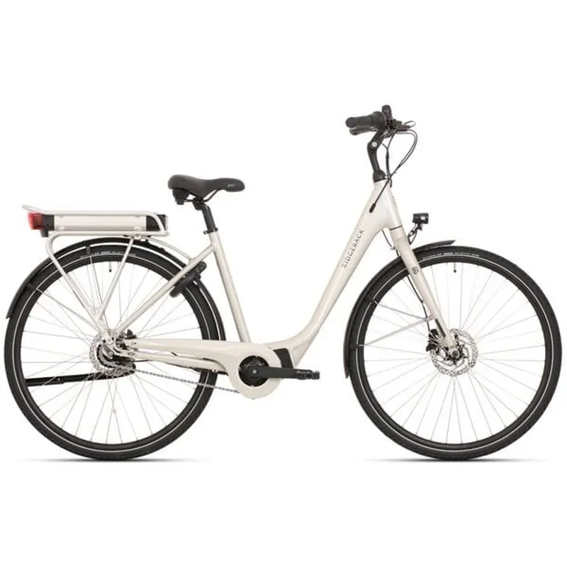 Ridgeback Electron Classic Leisure Step-Through Electric Bike in Silver 