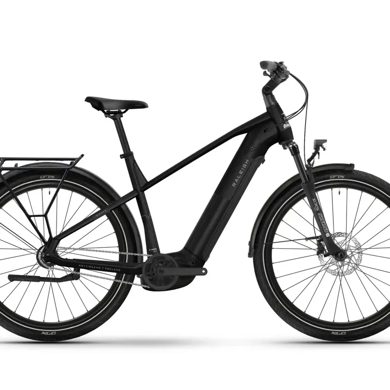 Raleigh Novus Hub Gear Electric Hybrid Bike - Onyx Black Gloss