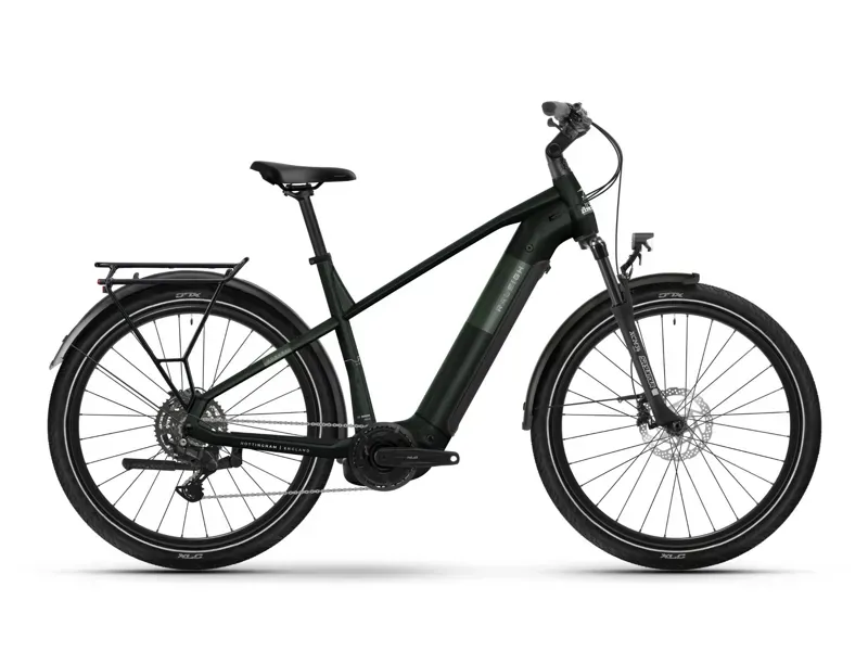 Raleigh Novus+ Derailleur Gear Electric Hybrid Bike - Green