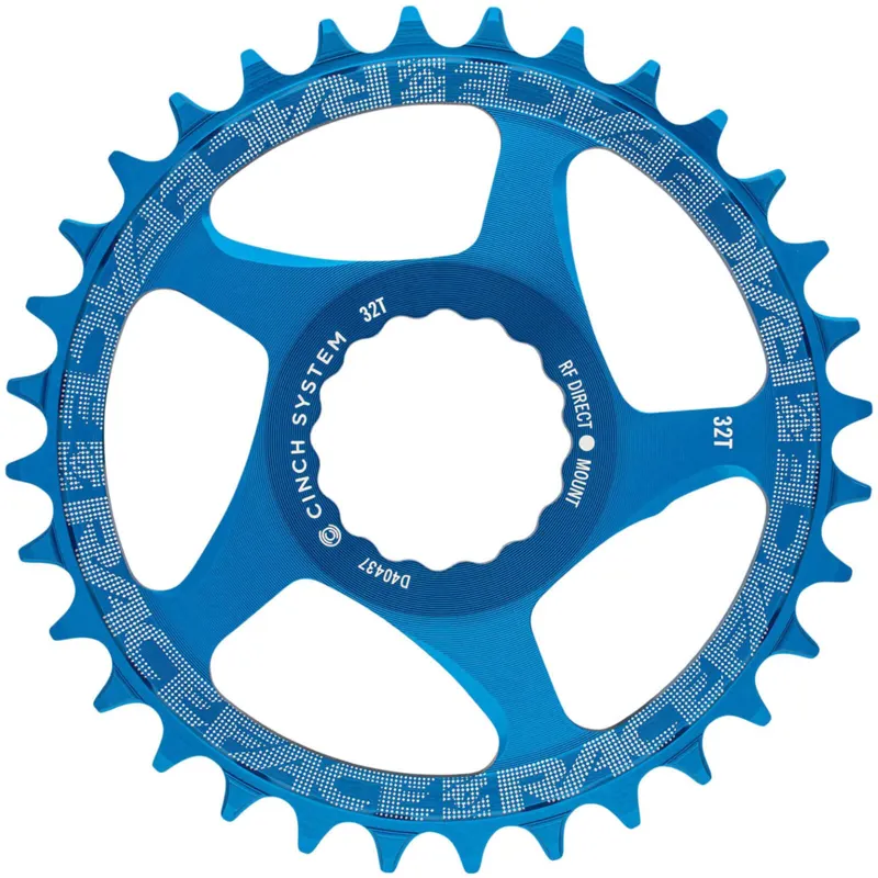 Race Face Direct Mount Narrow Wide Single Chainring in Blue 