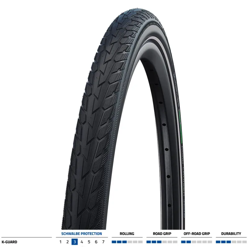 Schwalbe Road Cruiser Tyre - K-Guard 28x1.00-1