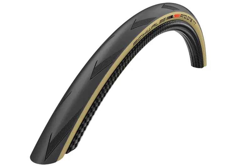 Schwalbe Pro One TT Evo 700x25c TLE Addix Tire in Black/Tan