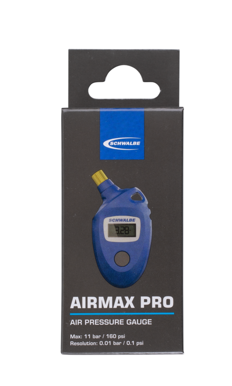 Schwalbe AirMax Pro Digital Pressure Gauge in Blue